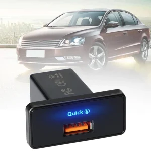 18W/30W Car Charger – 12V/24V Fast Charging PD Type-C & USB Outlet Adapter for Car, RV, Boat, ATV, Camping & Truck