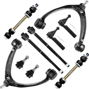 10pcs Front Suspension Kit – Upper Control Arms, Tie Rod Ends, Sway Bar Links & Lower Ball Joints