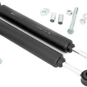 Dual Steering Stabilizer for 1997-2006 Jeep Wrangler TJ, Cherokee XJ, Comanche MJ | Rough Country 87308