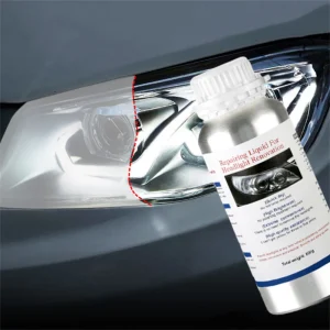 Car Headlight Liquid Polymer Polisher & Restoration Kit – 800ML Headlight Repair Fluid with Sandpapers, Atomizing Cup & Accessories